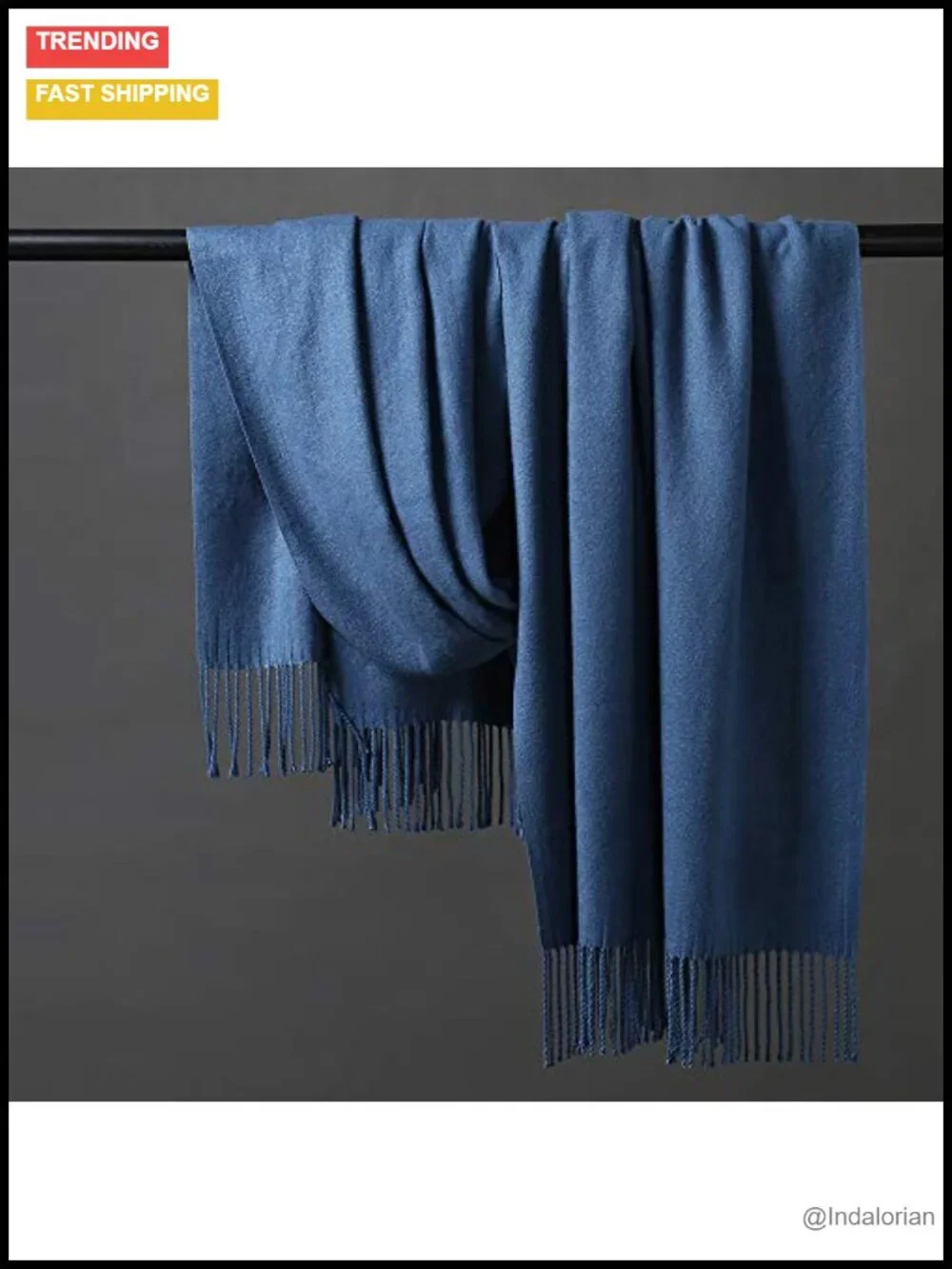 Extra Large Wool Pashmina Shawl Wrap Scarf - Warm Winter Oversized Blanket Gift